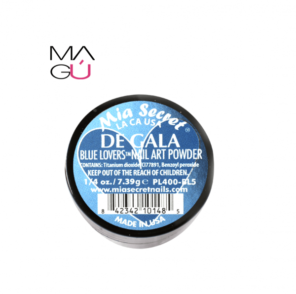 DE GALA BLUE LOVERS NAIL ART POWDER MIA SECRET