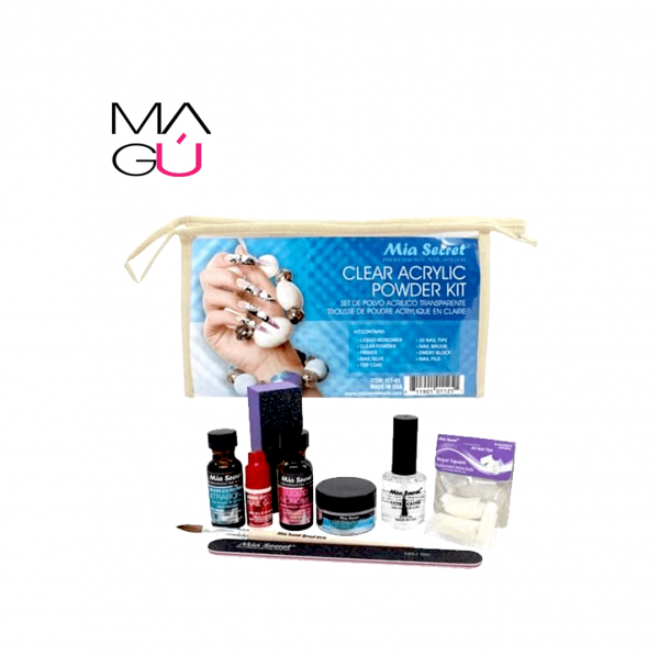 Set Polvo Acrilico Clear AcrylicPowder Kit Mia Secret 28.99