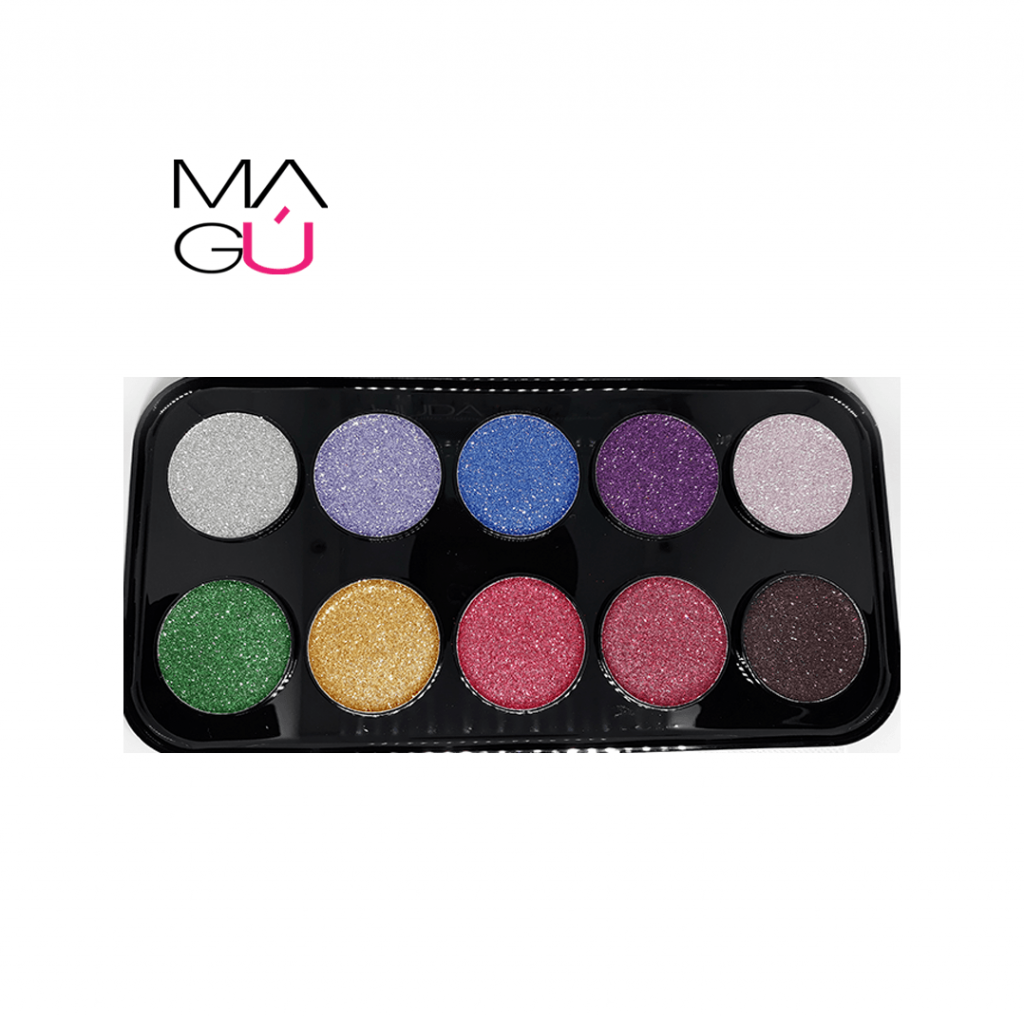 Paleta 10 Ultra Pigmented Glitter Shadows Huda Beauty MAGÚ ECUADOR