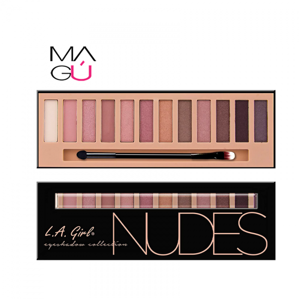 Paleta Beauty Brick Eyeshadow, Nudes, 12g - L.A. Girl