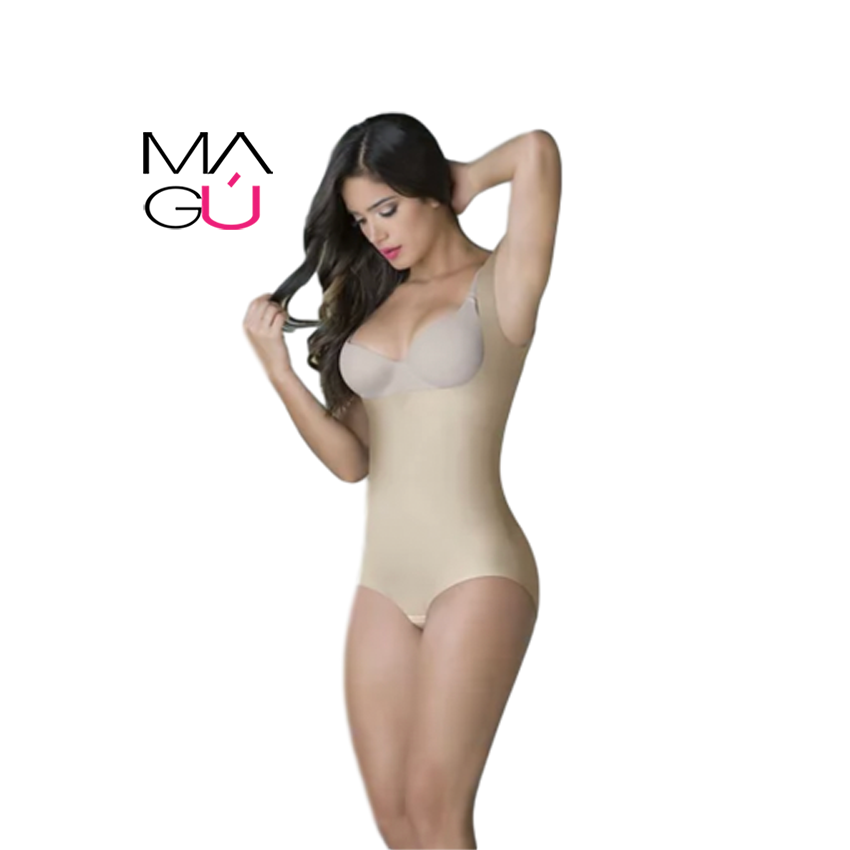 Faja Lycra Nylon Tipo Body Cremallera Lateral Sin Tirantes 3102 - MAGÚ  ECUADOR