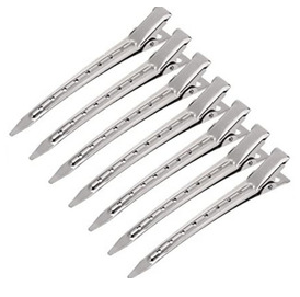 Pinza Cabello Metal Básica Grande X 12 Unidades