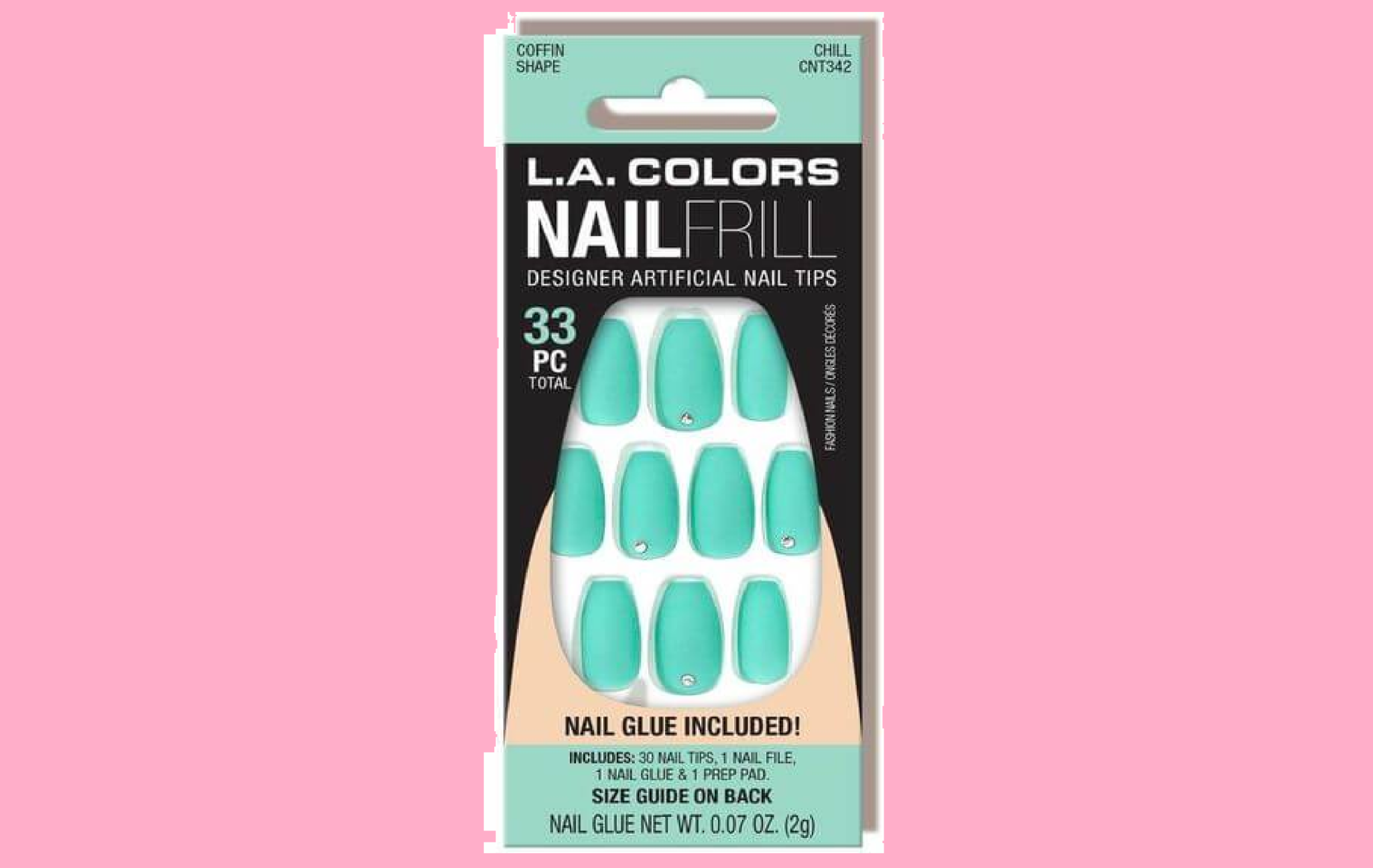 L.A. Colors Nail Frill Short - wide 2